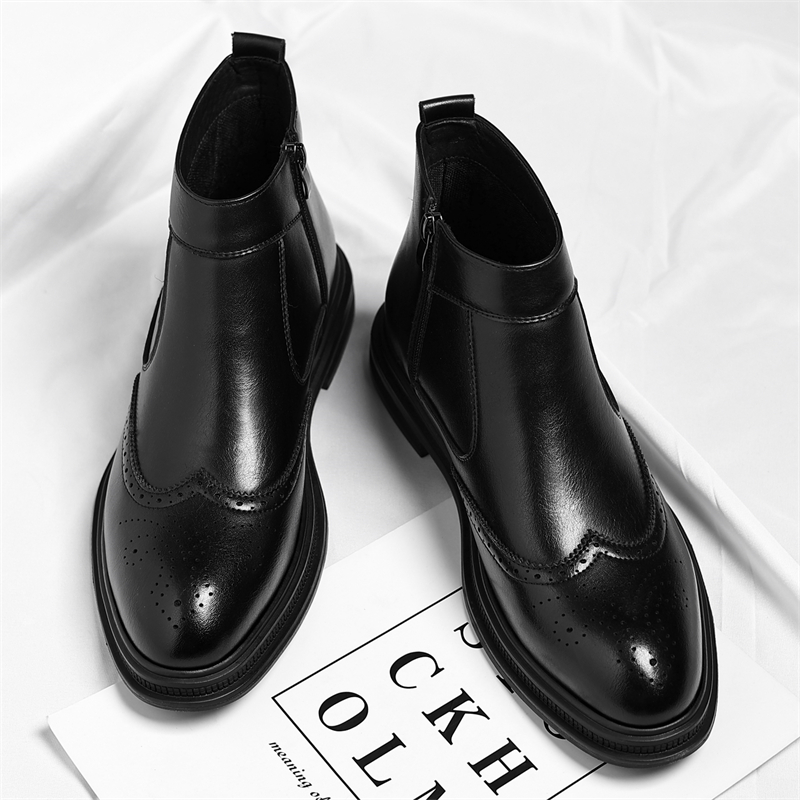 Autumn  Winter Thick Soled Men - Men Formal Wear With Boots 评论和价格