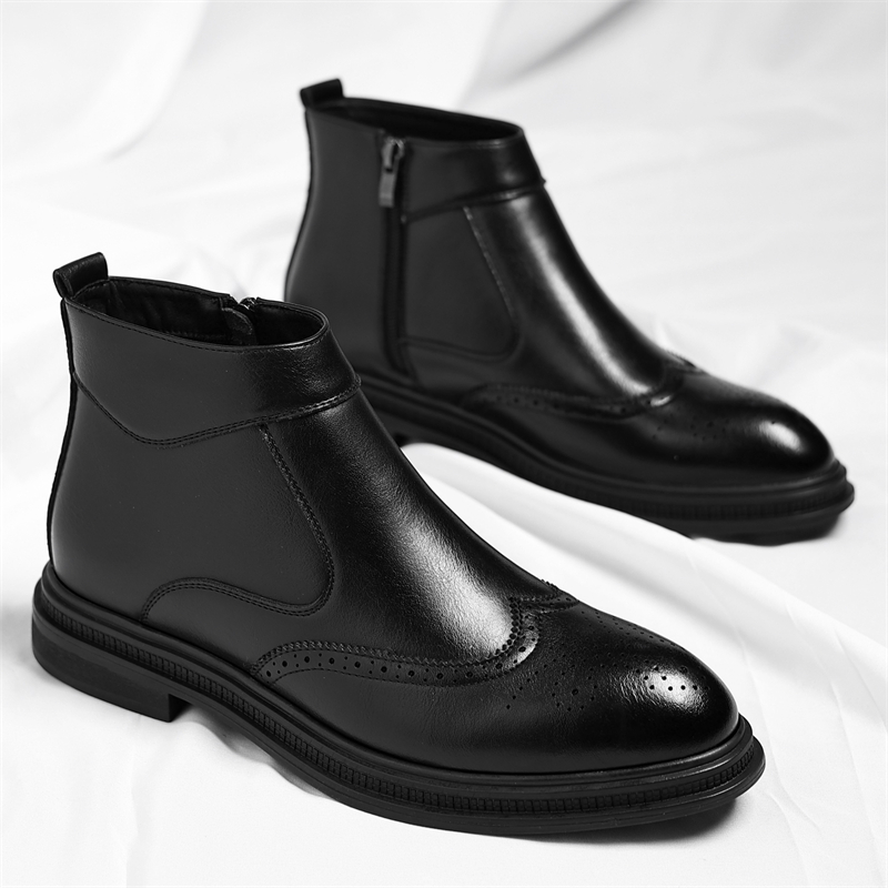 Autumn  Winter Thick Soled Men - Men Formal Wear With Boots 评论和价格