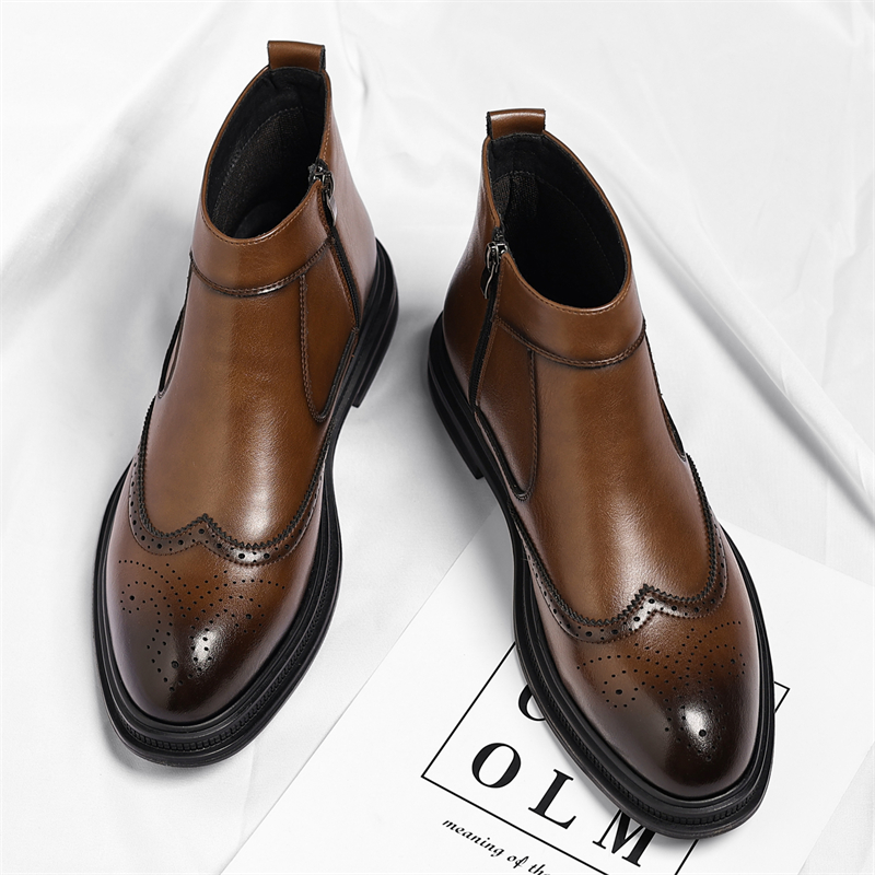Autumn  Winter Thick Soled Men - Men Formal Wear With Boots 评论和价格