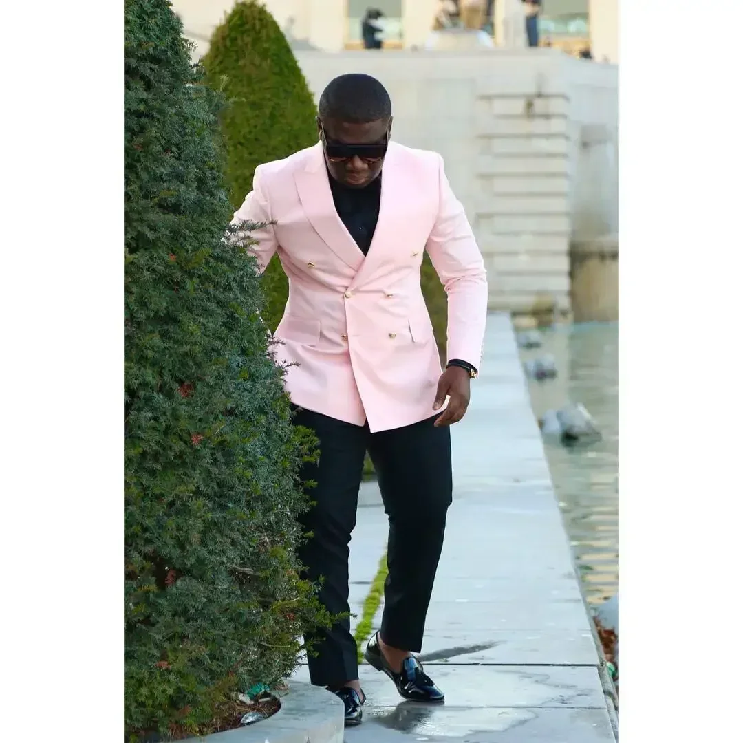 Double Breasted Men Suits Slim - Men Formal Wear Modern 评论和价格