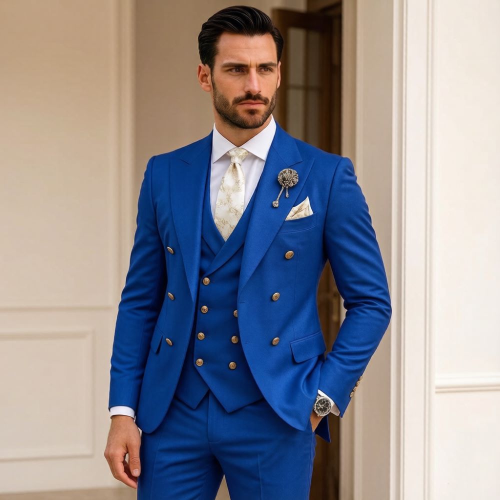 Men Ivory Wedding Suit Slim Fi - Men Formal Wear Modern 评论和价格