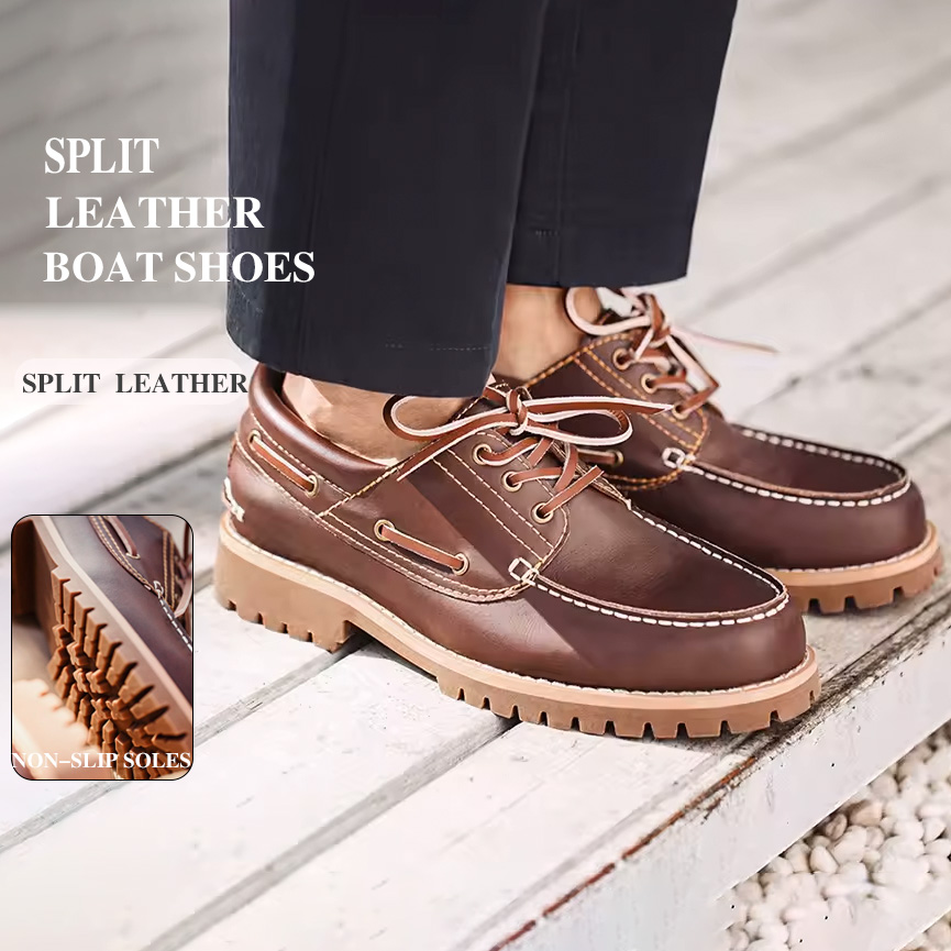 Maden Men's Vintage Boat Shoes - Men Formal Wear With Boots 评论和价格
