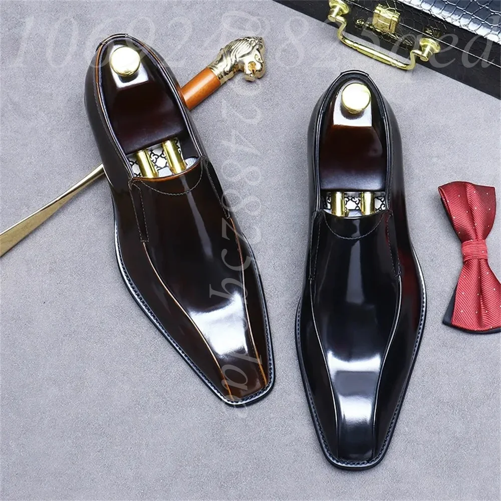 Men's Handmade Vintage Lace-Up - Formal Men Daily Wear Footwear 评论和价格