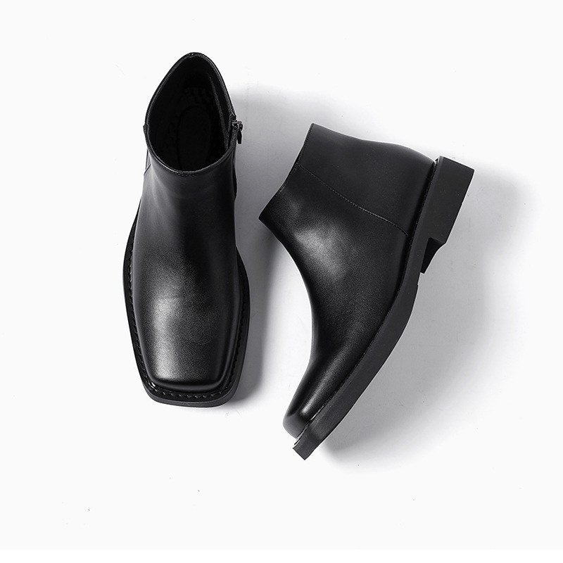 Luxury Fashion Black Men Casua - Men Formal Wear With Boots 评论和价格