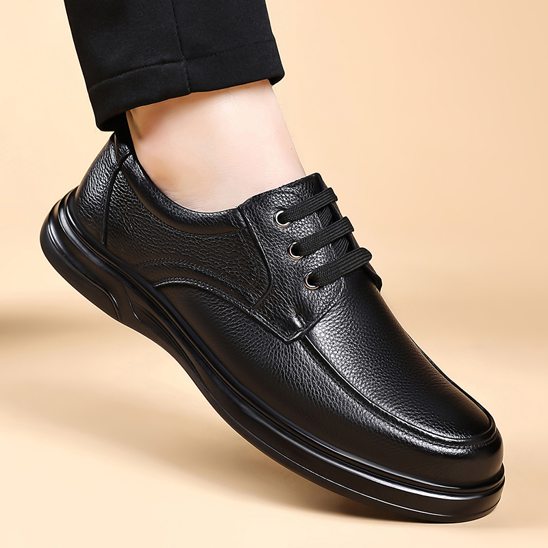 Men Leather Lace Up Oxford Sho - Formal Men Daily Wear Footwear 评论和价格