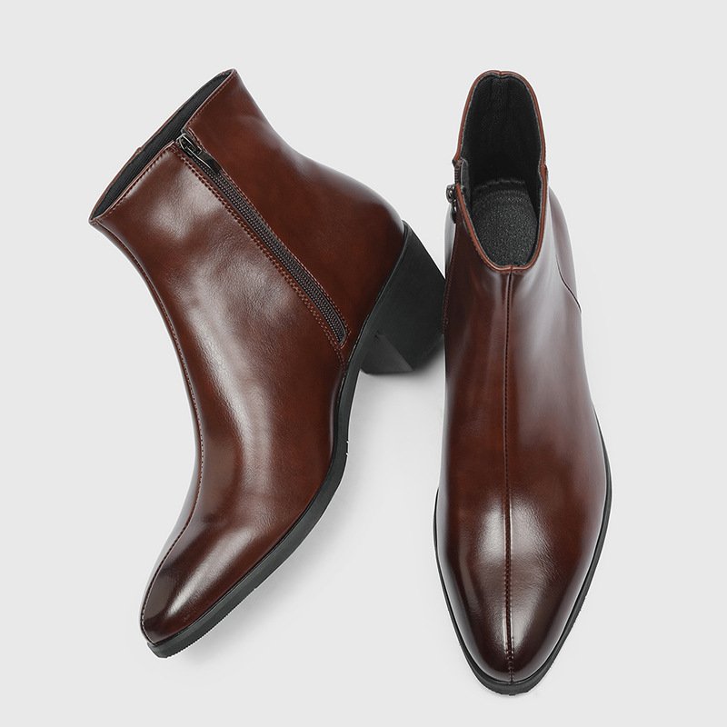 New Vintage British Men Leathe - Men Formal Wear With Boots 评论和价格