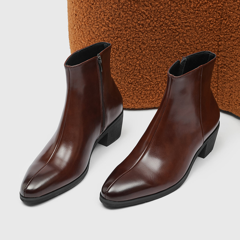 New Vintage British Men Leathe - Men Formal Wear With Boots 评论和价格
