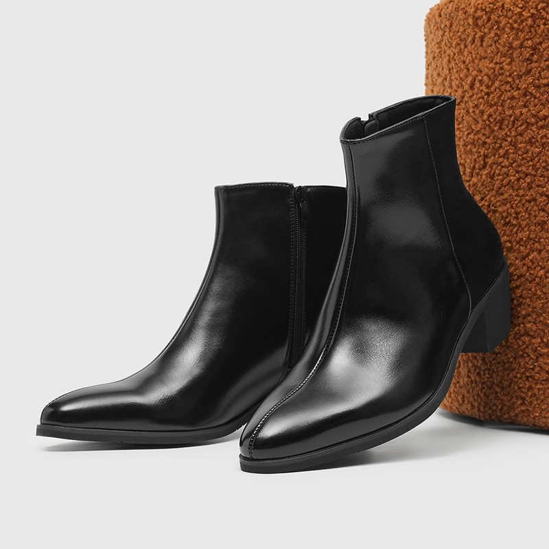 New Vintage British Men Leathe - Men Formal Wear With Boots 评论和价格
