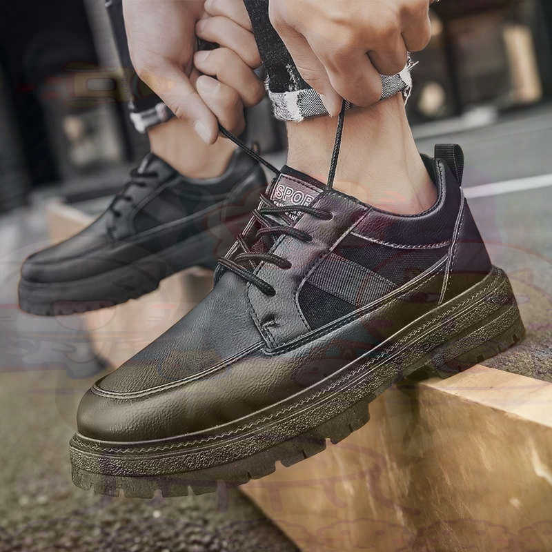 Dark Natural Leather Fashion T - Formal Men Daily Wear Footwear 评论和价格