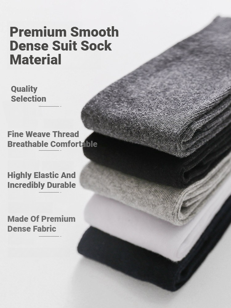 1 Pair Men Solid Knee High Bus - Sock Garter Men 评论和价格
