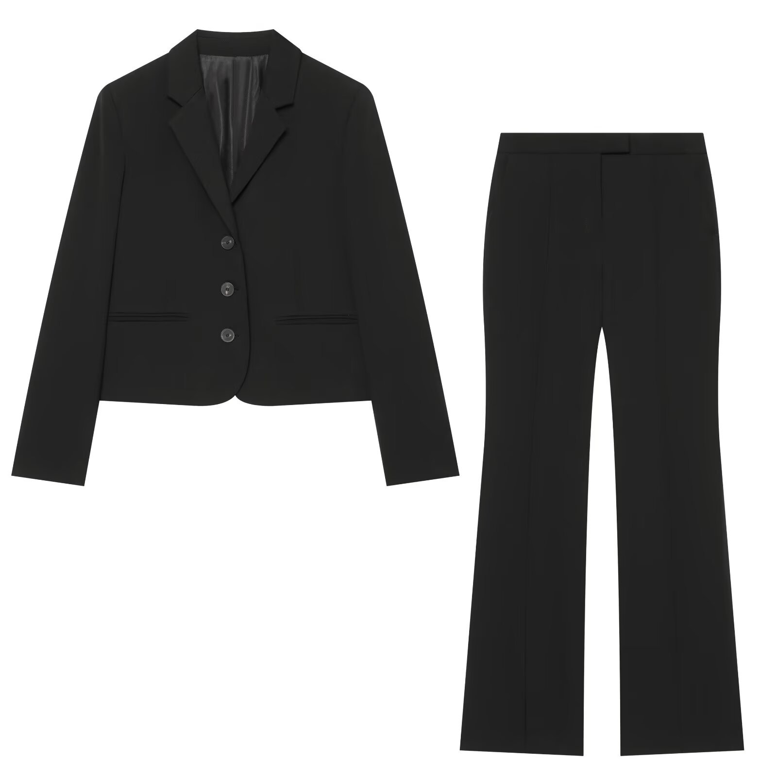 Womens Formal Black Suit 2 Pie - Men Formal Wear All Black 评论和价格