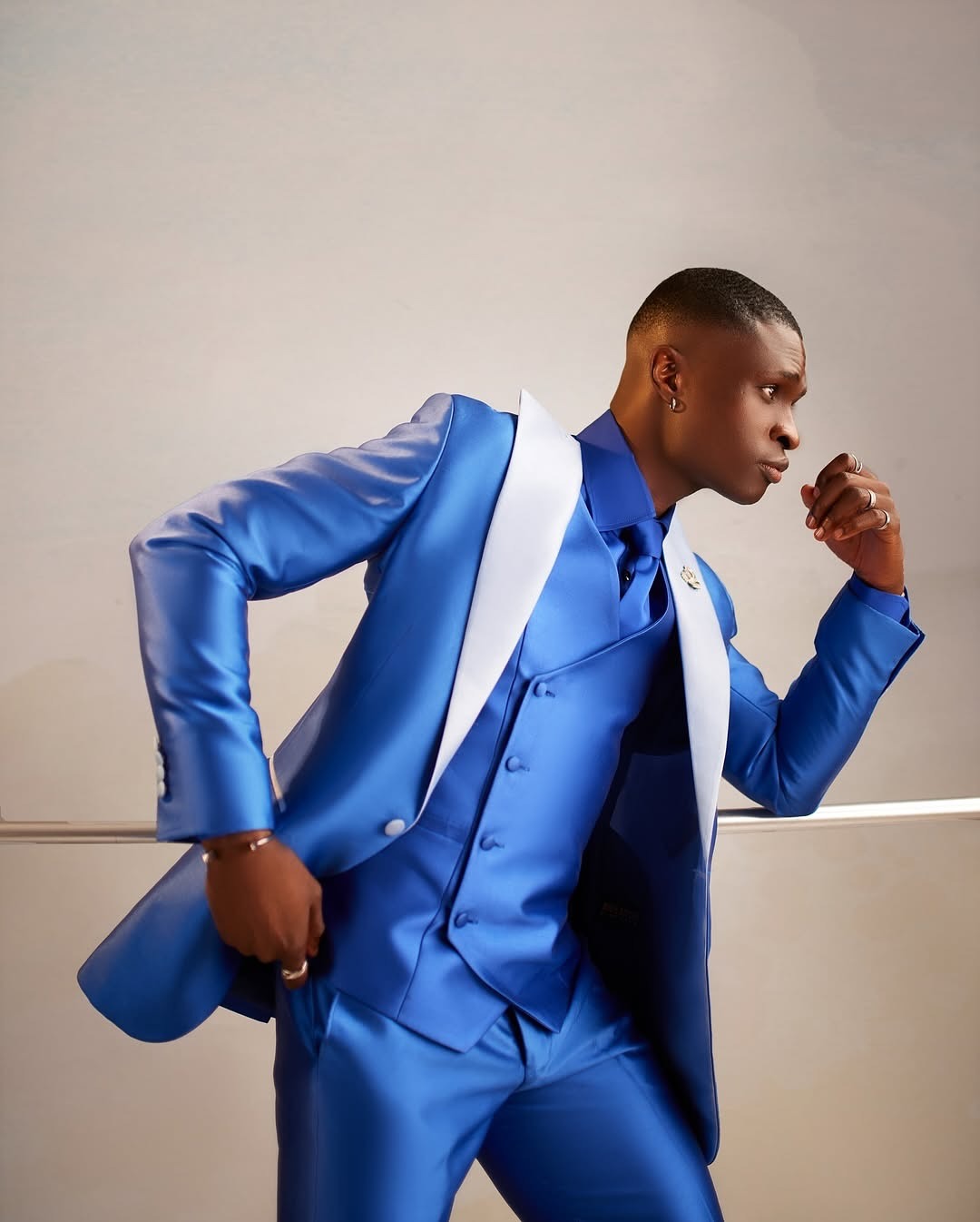 Satin Men Suit Set 3 Pcs Blaze - Men Formal Wear Modern 评论和价格