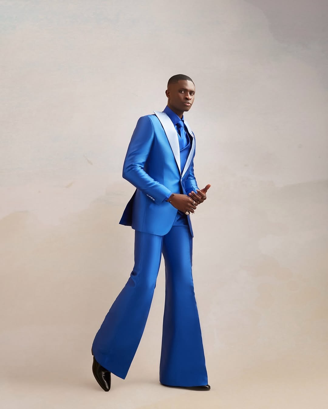 Satin Men Suit Set 3 Pcs Blaze - Men Formal Wear Modern 评论和价格