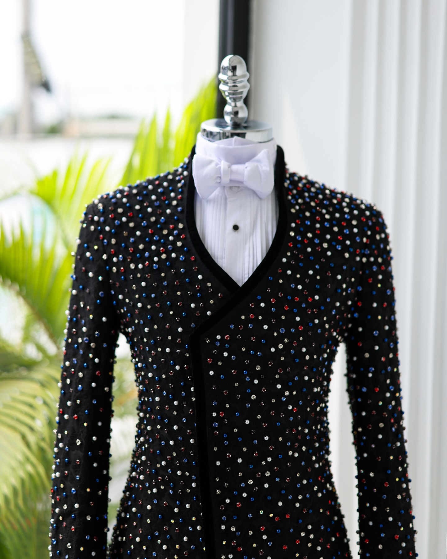 Colorful Crystals Men Suits Se - Men Formal Wear Modern 评论和价格
