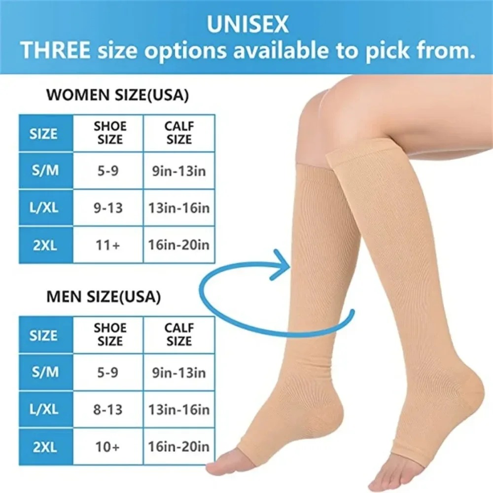 Toeless Compression Socks Medi - Sock Garter Men 评论和价格