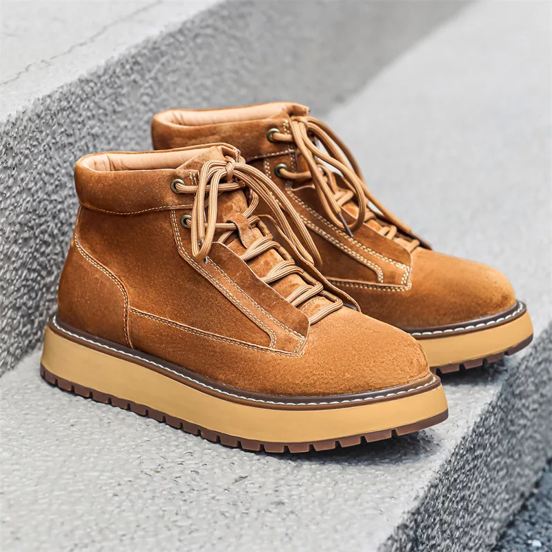 New Autumn Winter Handmade Cow - Men Formal Wear With Boots 评论和价格