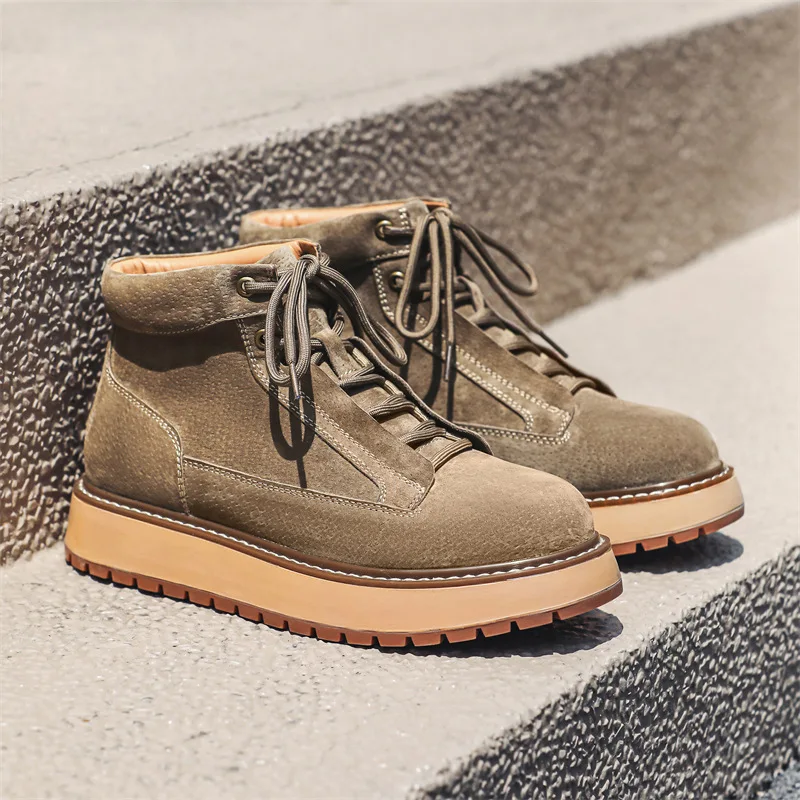 New Autumn Winter Handmade Cow - Men Formal Wear With Boots 评论和价格