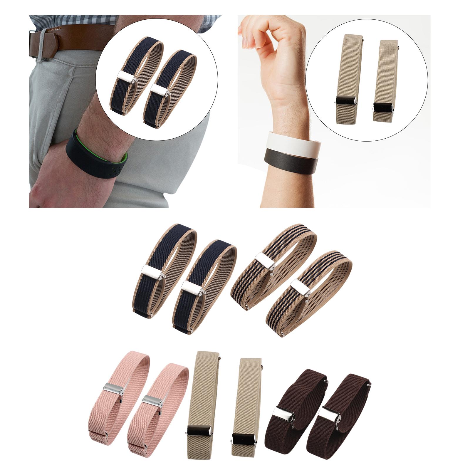 Elastic Armbands Stretch Sleev - Men'S Formal Wear With Suspenders 评论和价格