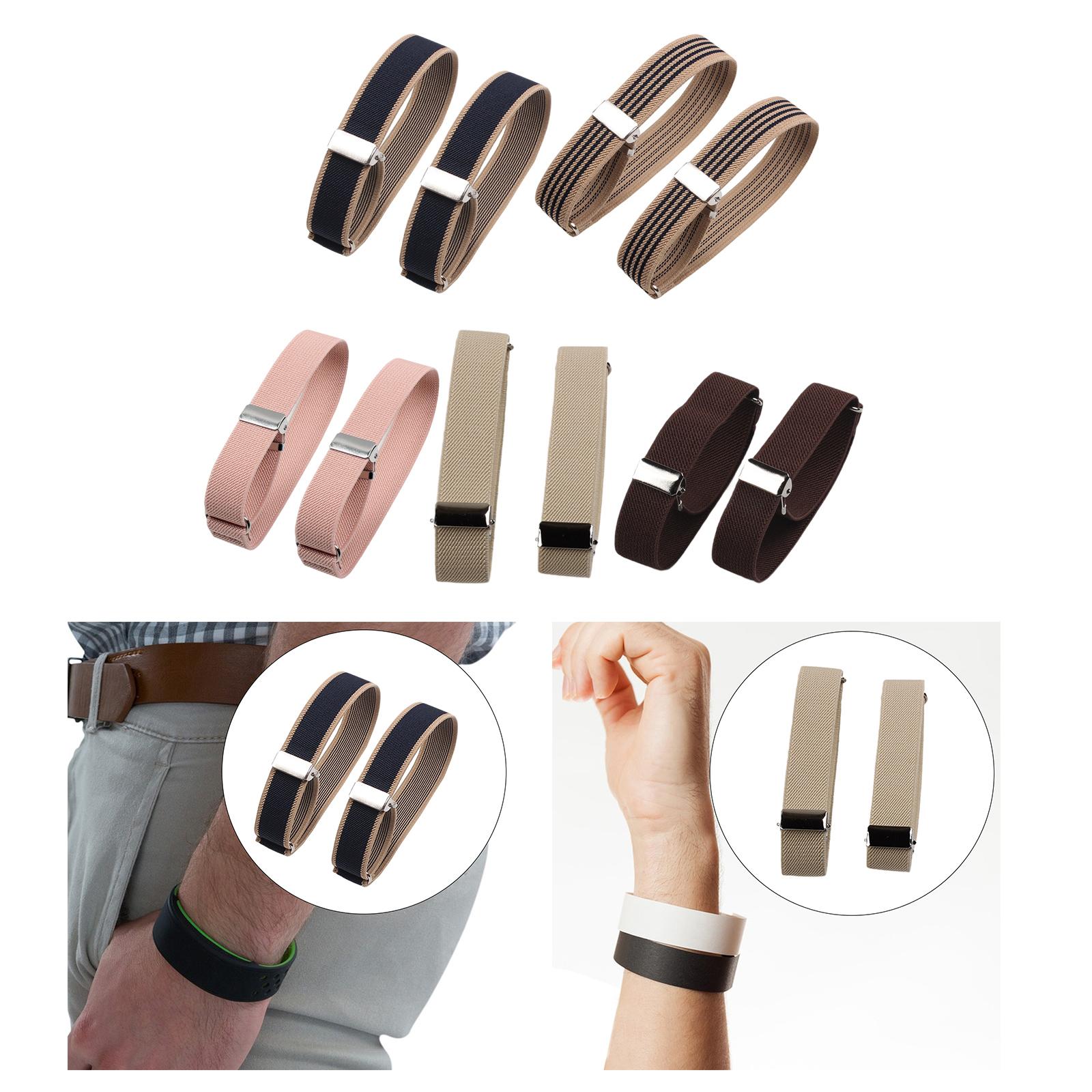 Elastic Armbands Stretch Sleev - Men'S Formal Wear With Suspenders 评论和价格