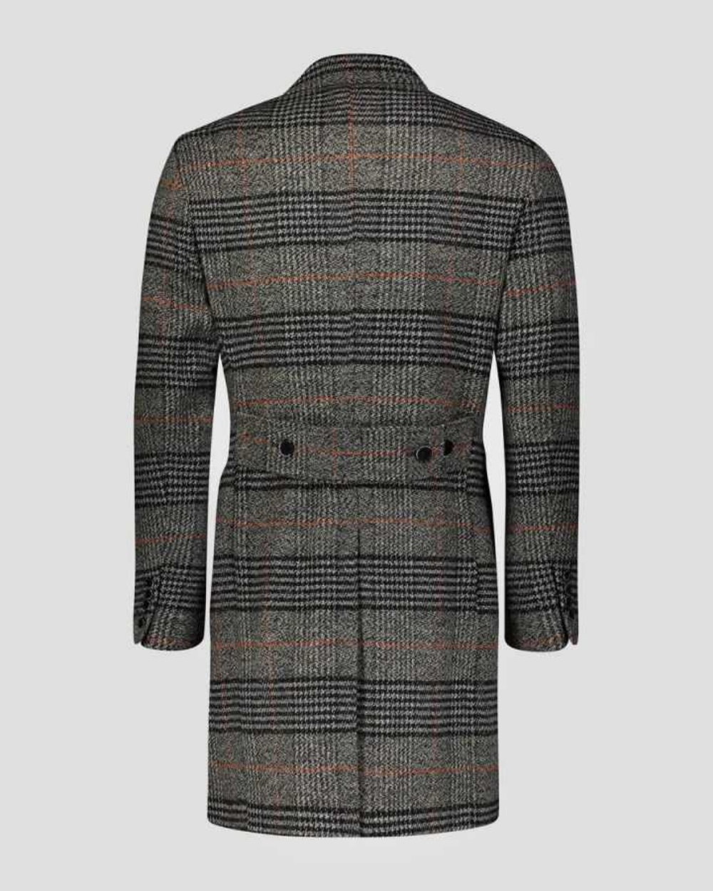 Modern Grid Woolen Blend Men O - Men Formal Wear Modern 评论和价格
