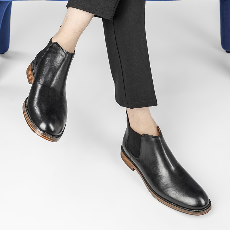 Men's Business Fashion Dress B - Men Formal Wear With Boots 评论和价格