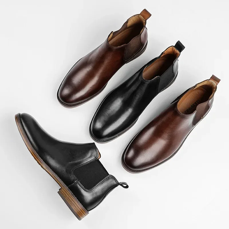 Men's Business Fashion Dress B - Men Formal Wear With Boots 评论和价格