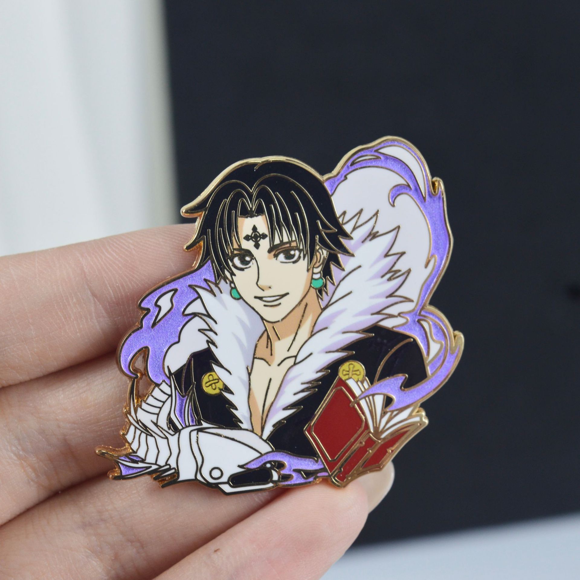 5pcs Japanese Anime Hunter Bad - Tuxedo Lapel Pin 评论和价格