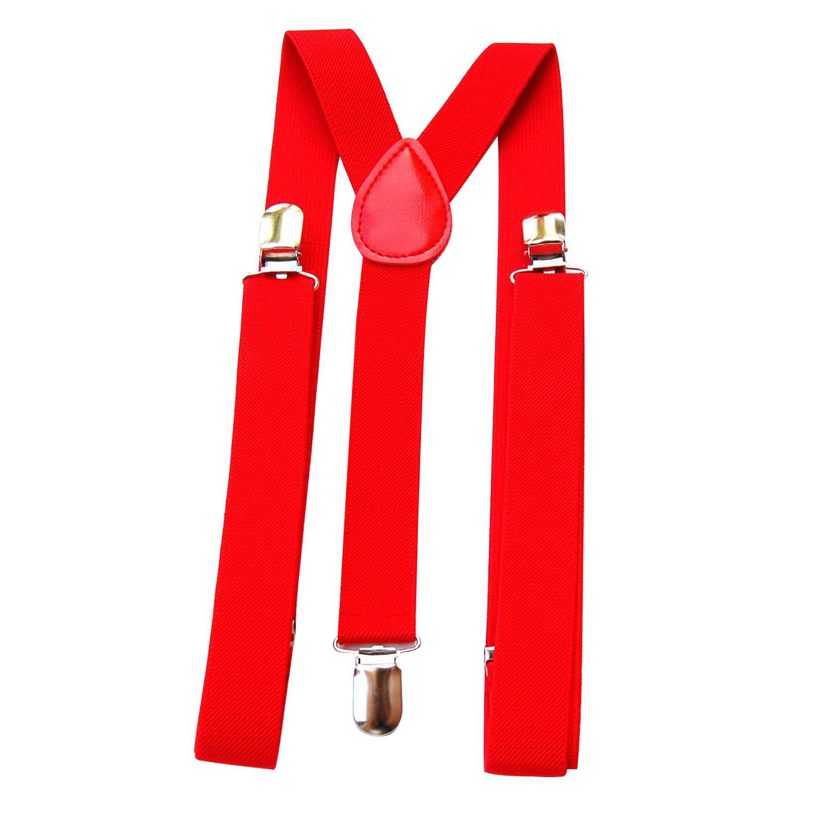 Red Adjustable Suspenders Men  - Men'S Formal Wear With Suspenders 评论和价格