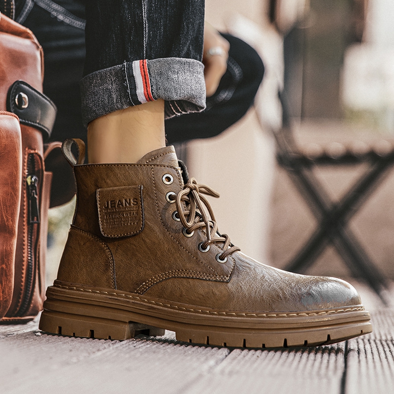 Autumn and Winter warm Men's B - Men Formal Wear With Boots 评论和价格